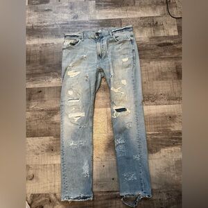 CUSTOM DISTRESSED JEANS